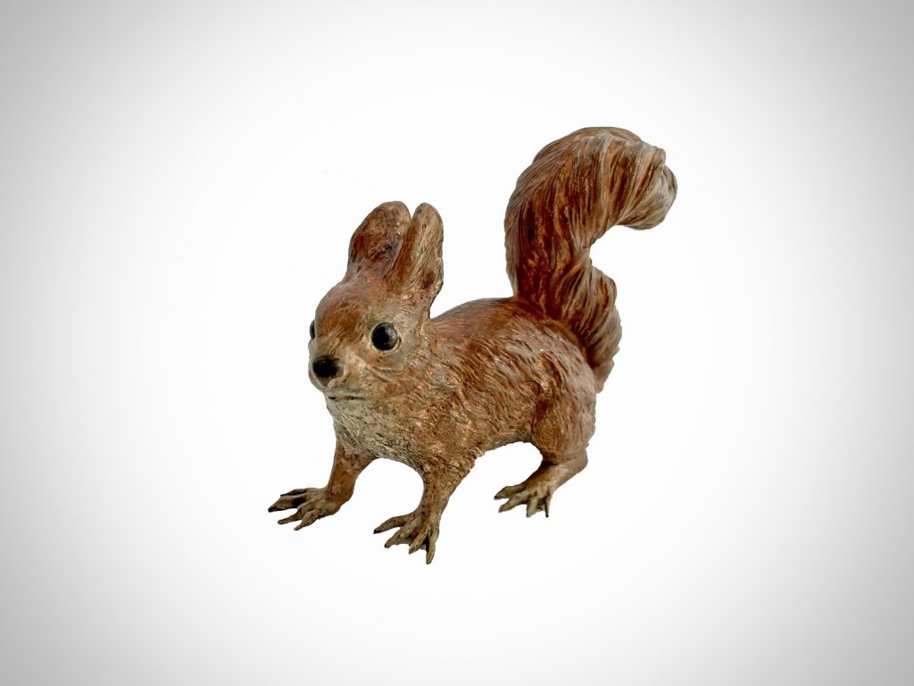 Cold-painted Bronze Squirrel