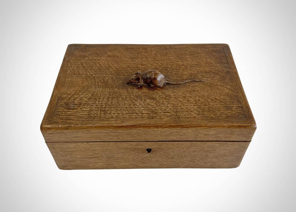 Mouseman Oak Jewellery Box